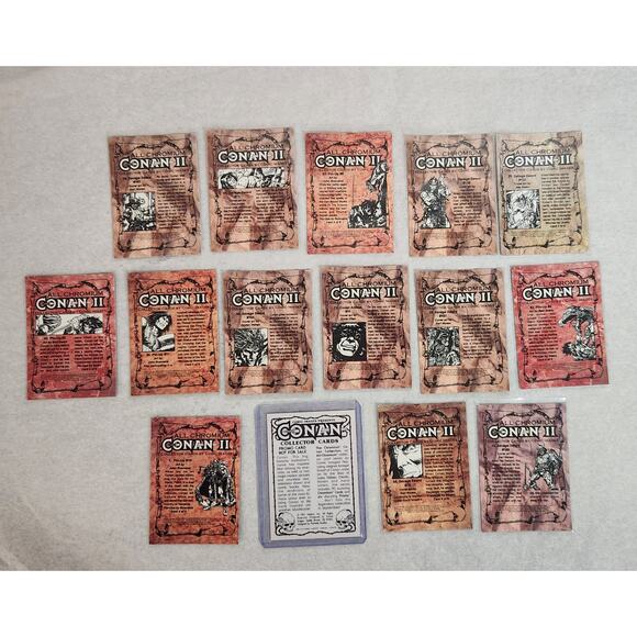 Conan II TCG All Chromium Lot Of 14 With 1 Promo Card 1993-1994 NM - Picture 11 of 11